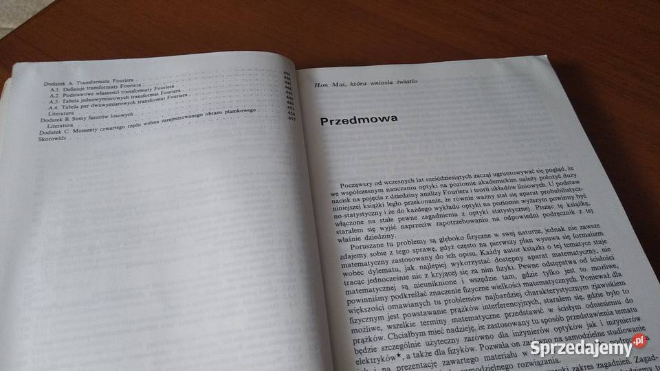 Optyka statystyczna Joseph W Goodman pomorskie Gdańsk