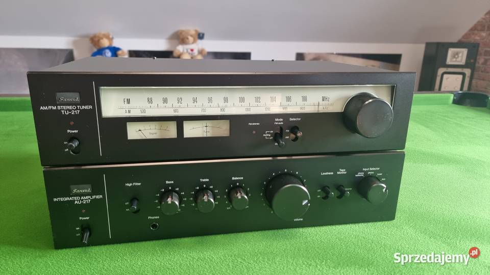 Zestaw Sansui AU217 TU217 Japonia 100 oryginał Głuchołazy