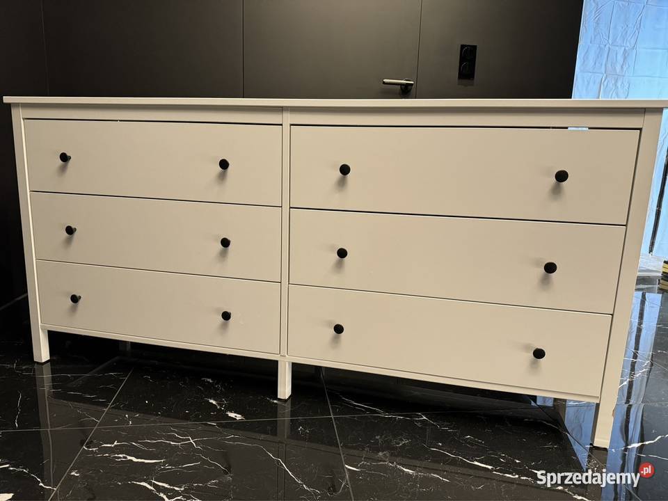 Komoda Ikea koppang biała szafa sześć szuflad Gdynia