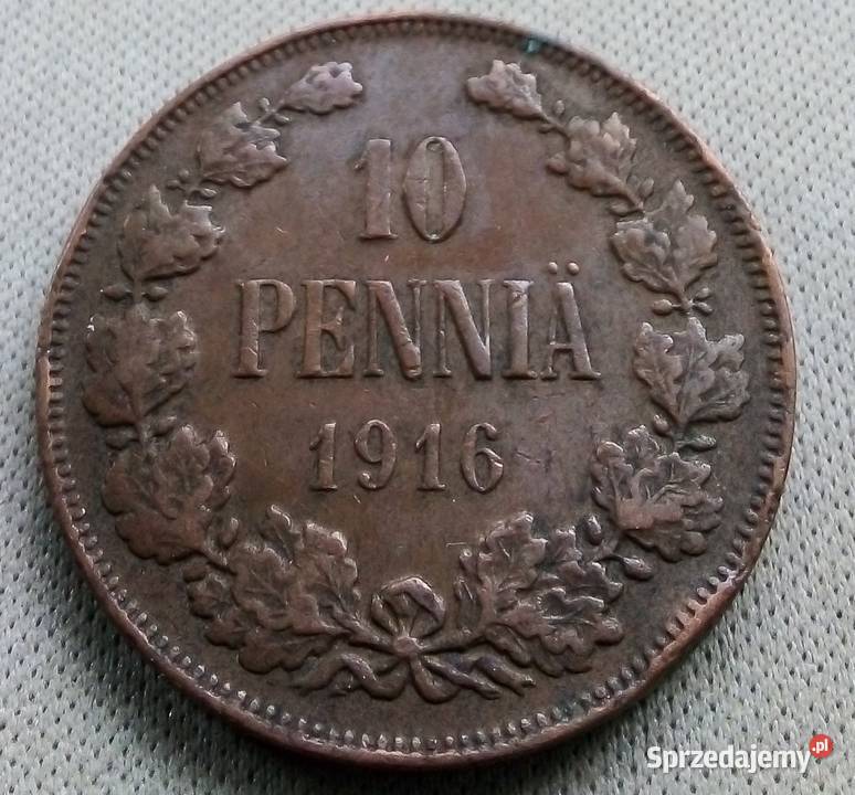 FINLANDIA10 PENNIA 1916 r OKUPACJA ROSYJSKA Legionowo