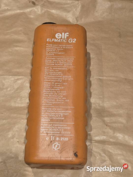 Olej do skrzyni automatycznej ELF ELFMATIC G2 Słupsk