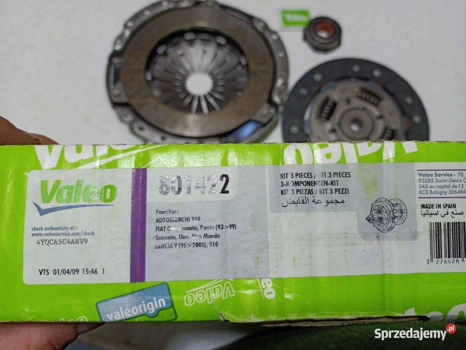 SPRZĘGŁO KPL VALEO FIAT PUNTO 12 54kW53 9399 osobowe Skarżysko-Kamienna