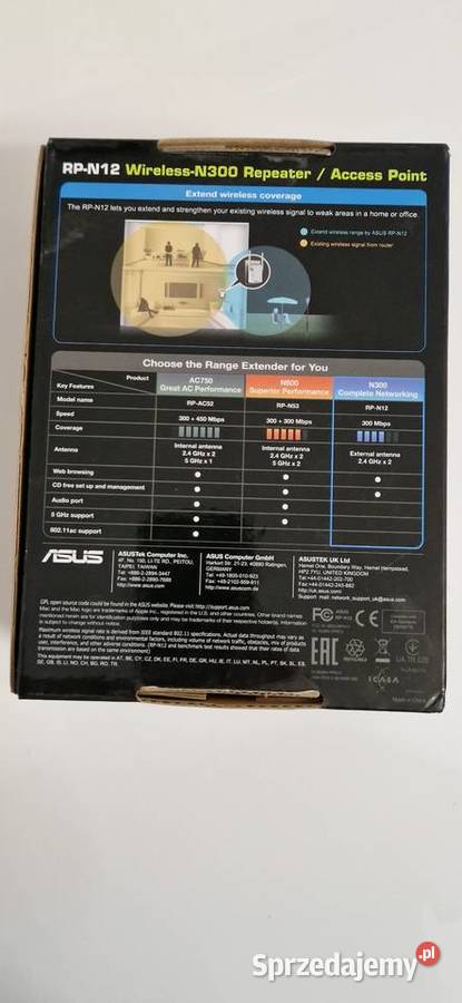 Asus RPN12 wireless N300 Internet i komunikacja Złoczew sprzedam