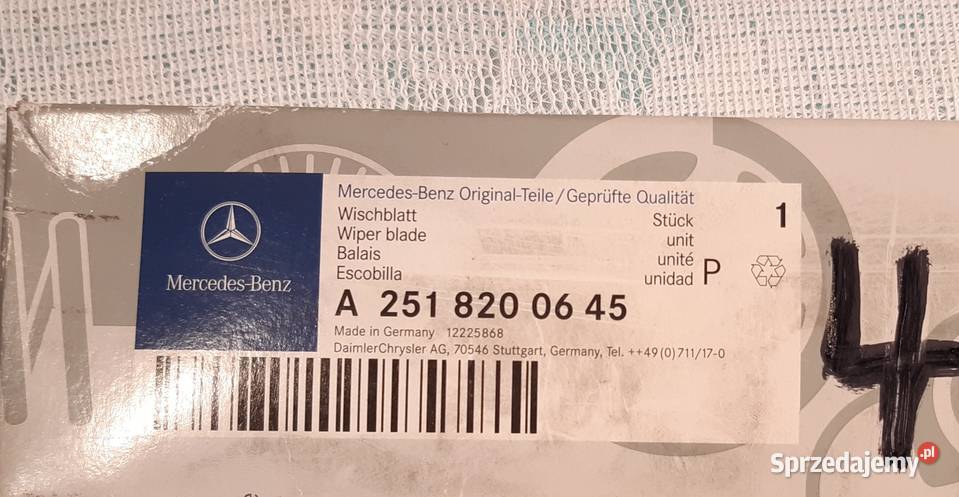 PIÓRO WYCIERACZKI MERCEDES W164 W251 A2518200645 dolnośląskie