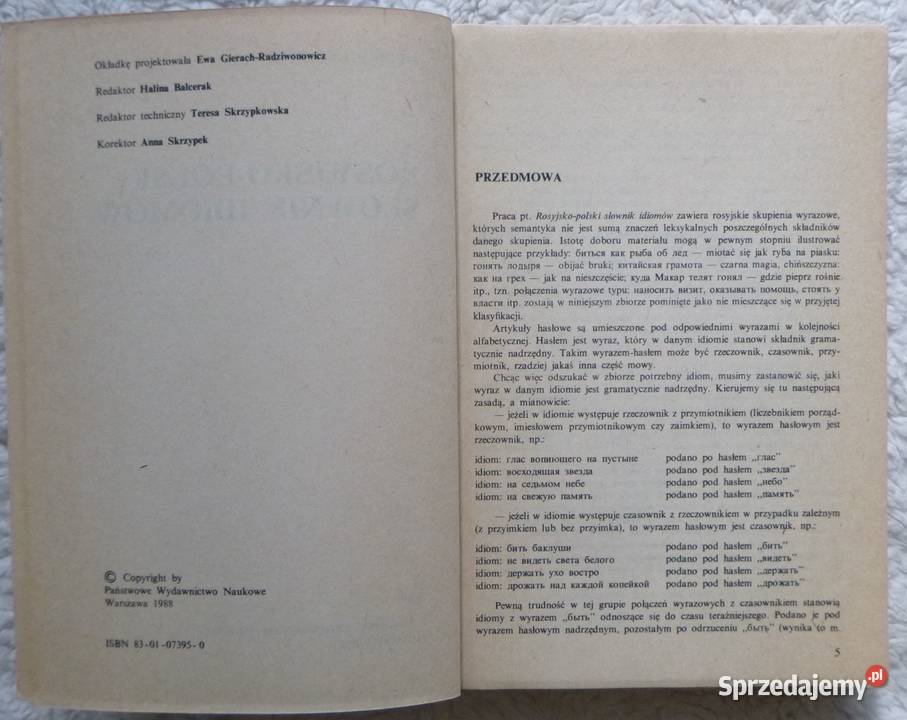 Rosyjskopolski słownik idiomów Olgierd mazowieckie Warszawa