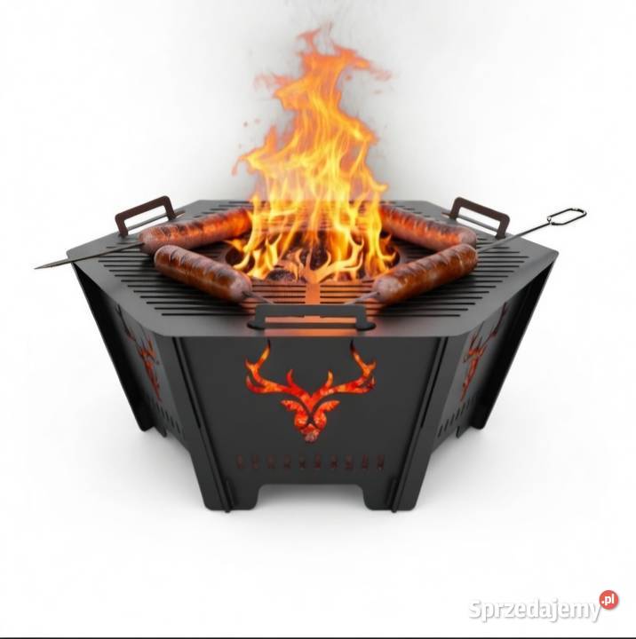 Palenisko ogrodowe ruszt grill motyw mysliwski "jeleń"