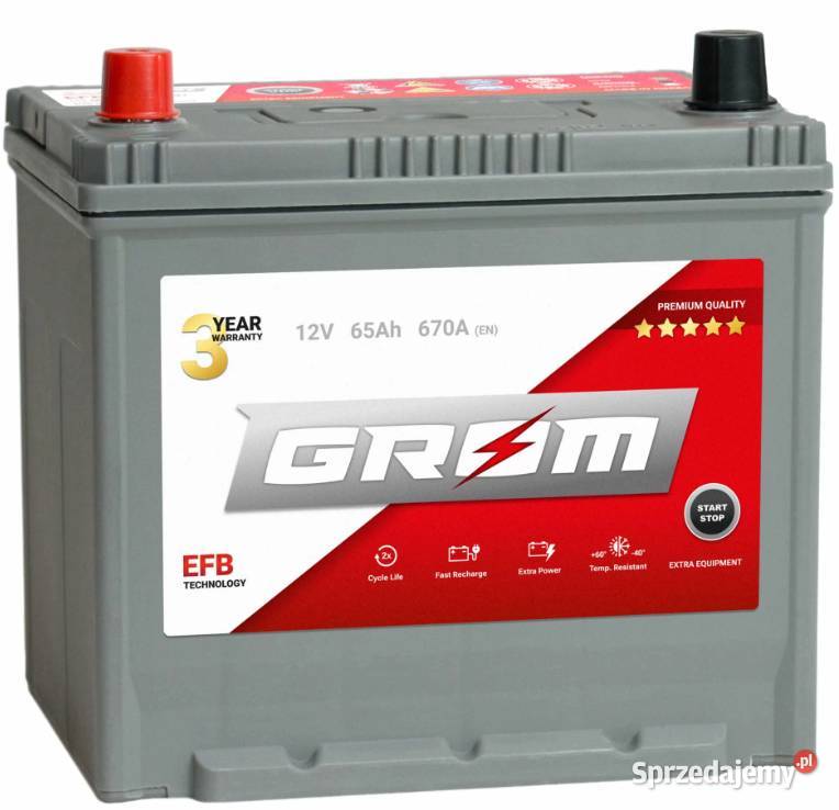 Akumulator GROM EFB STARTSTOP 65Ah 670A Japan