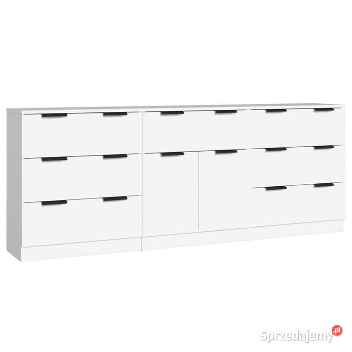 Szafki 3 białe materiał drewnopochodny WM3115796