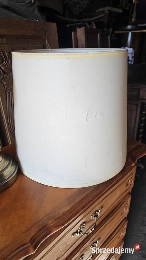 Lampa stołowa vintage ozdobna z abażurem