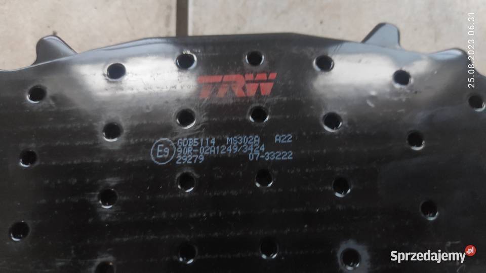 TRW KLOCKI HAMULCOWE GDB5114 MAN ciężarowe Koronowo