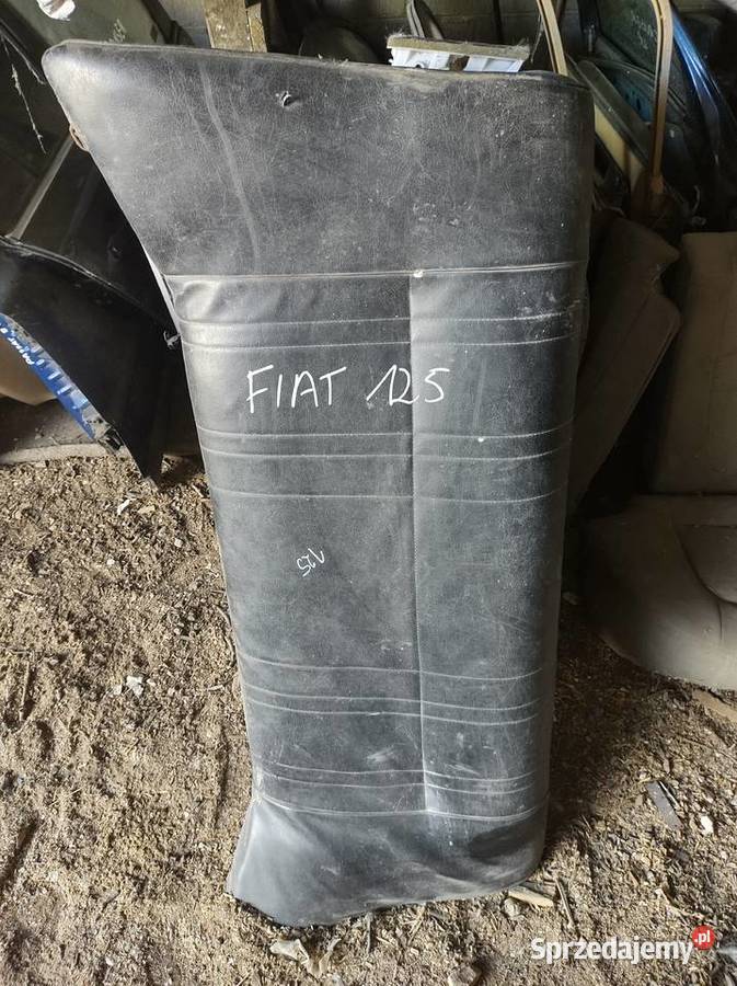 FIAT 125P kanapa tył oparcie czarna skaja Części samochodowe Kielce sprzedam