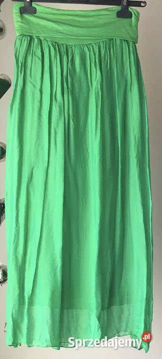 Spódnica midimaxi jedwab różne kolory Włochy niebieski Białystok sprzedam