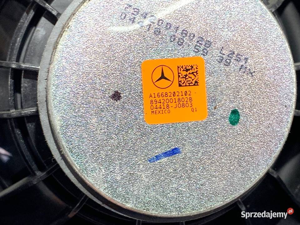 GŁOŚNIKI KOMPLET MERCEDES GLE A1668202002 SUV