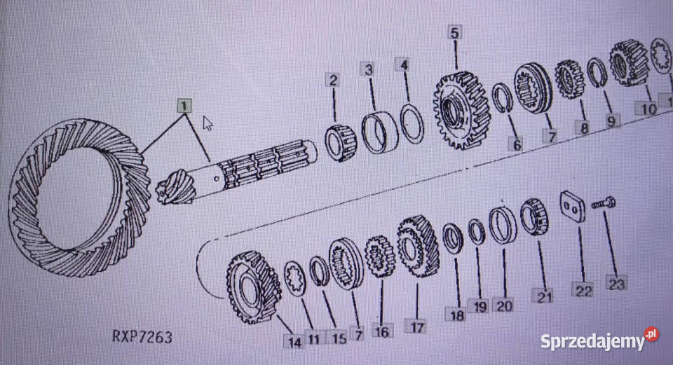 John Deere AR 94319wałek atakukoło talerzoweJohn Pozostałe Jastrzębniki