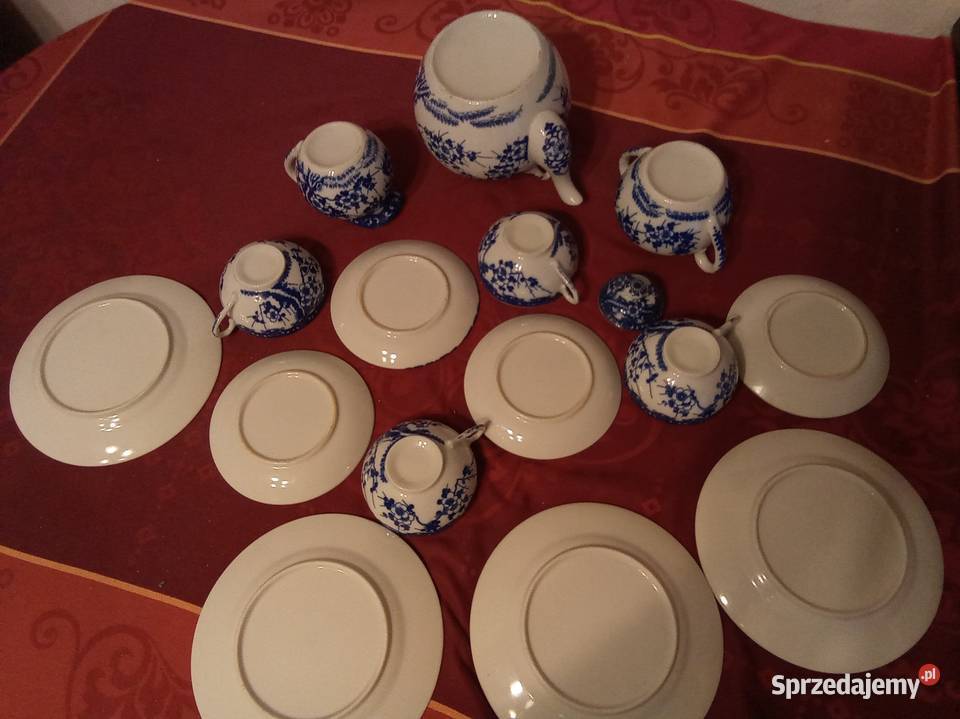 Porcelanowy serwis do herbaty lata 50te Warszawa