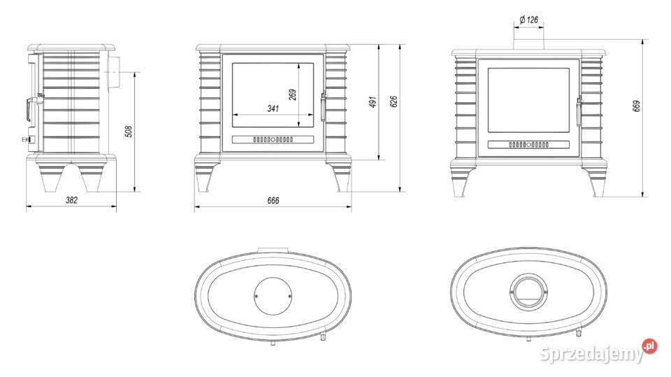 PIEC ŻELIWNY KOZA K8 130 9 KW