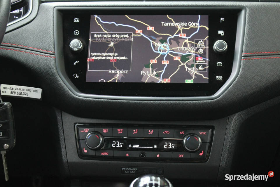Seat Arona FRBezwypadkowy bogata wersja isofix Gliwice sprzedam
