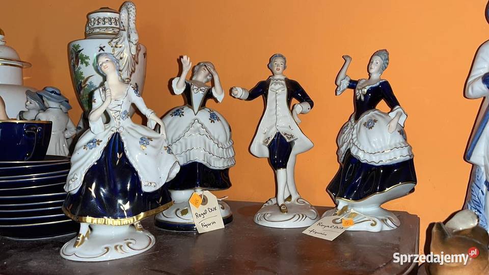 figurka damy arystokraty Royal Dux Porcelana i szkło pomorskie Gdańsk