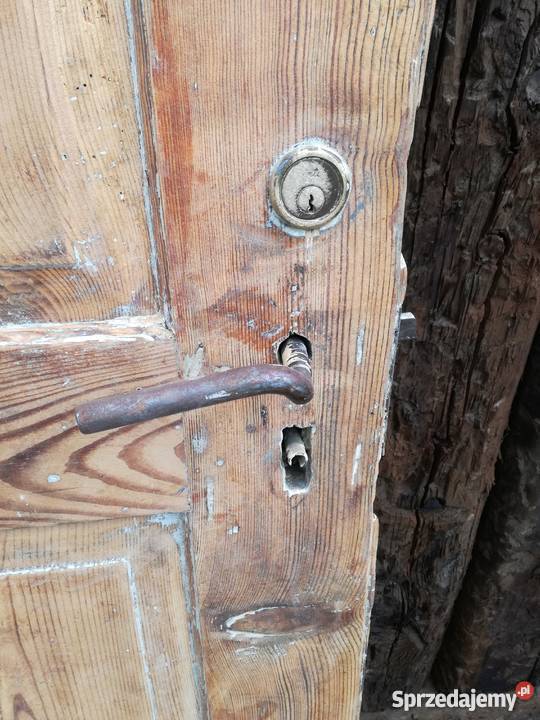Stare oczyszczone drzwi drewniane Jarocin