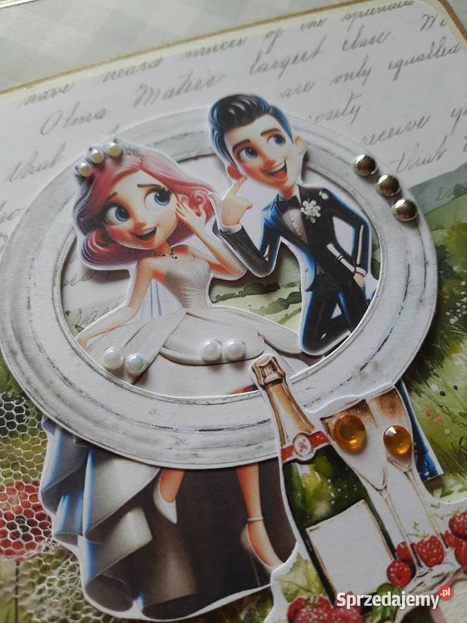Kartka na ślub personalizowana Ryki