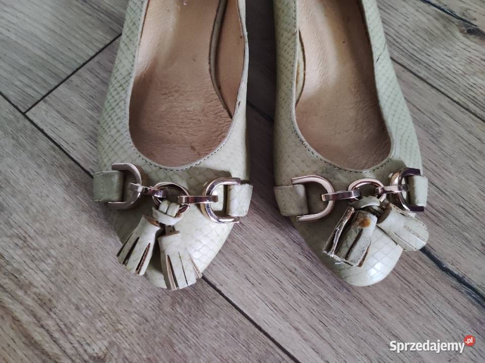 buty pantofle damskie brązowy/beżowy Biała Podlaska sprzedam
