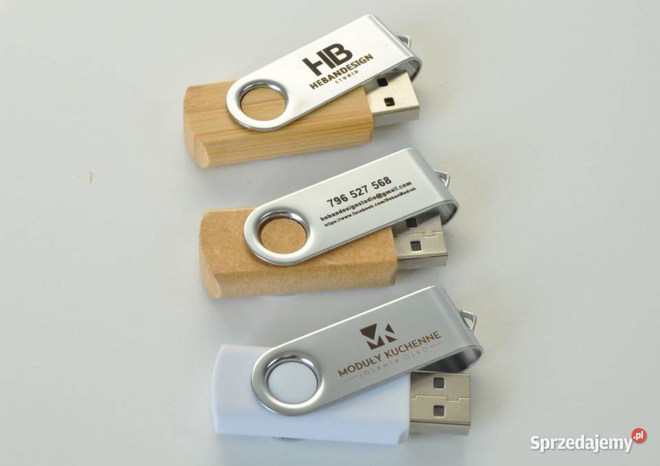Pendrive pamięć usb z logo grawer 16 GB 10 biały sprzedam