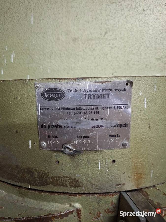 Młyn kruszarka kaskadowy do tworzyw Trymet T4 15 mazowieckie Płońsk