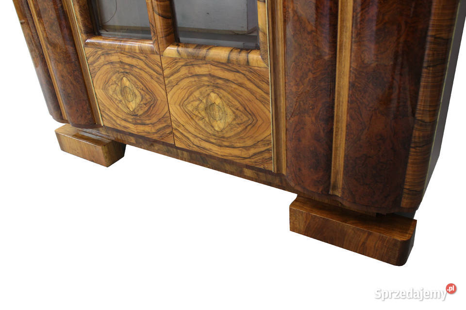 Piękny gabinet art deco renowacji biurko i Zielonka