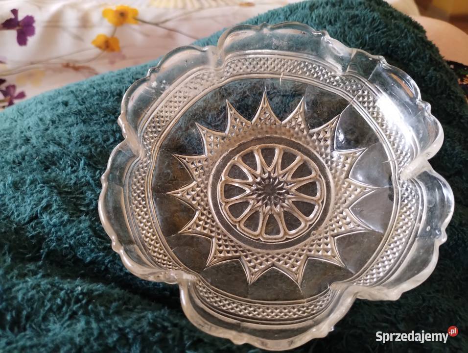 PRL salaterka art deco szkło mala Kutno sprzedam