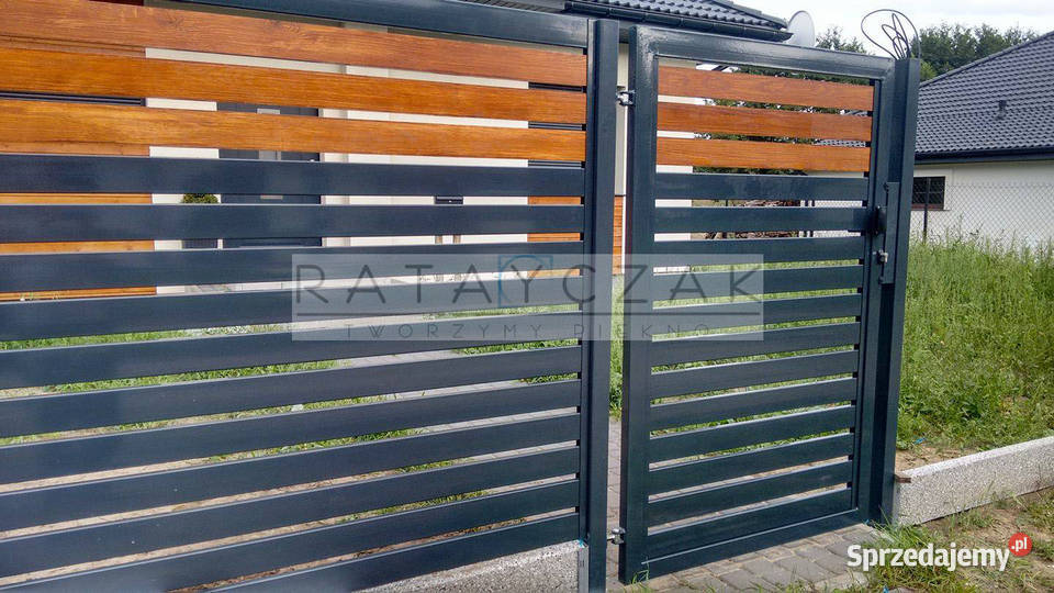 Furtka Palisada z profili 80x20 Toruń
