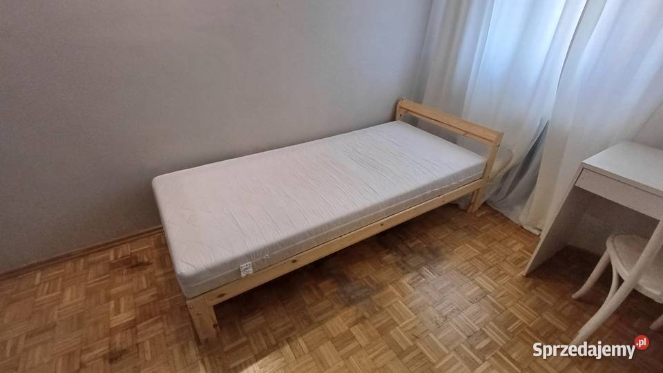 Łóżko sosnowe IKEA 90x200 stelaż materac stan na Warszawa