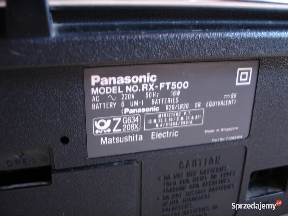 Radiomagnetofon PANASONIC RXFT500 Zielona Góra