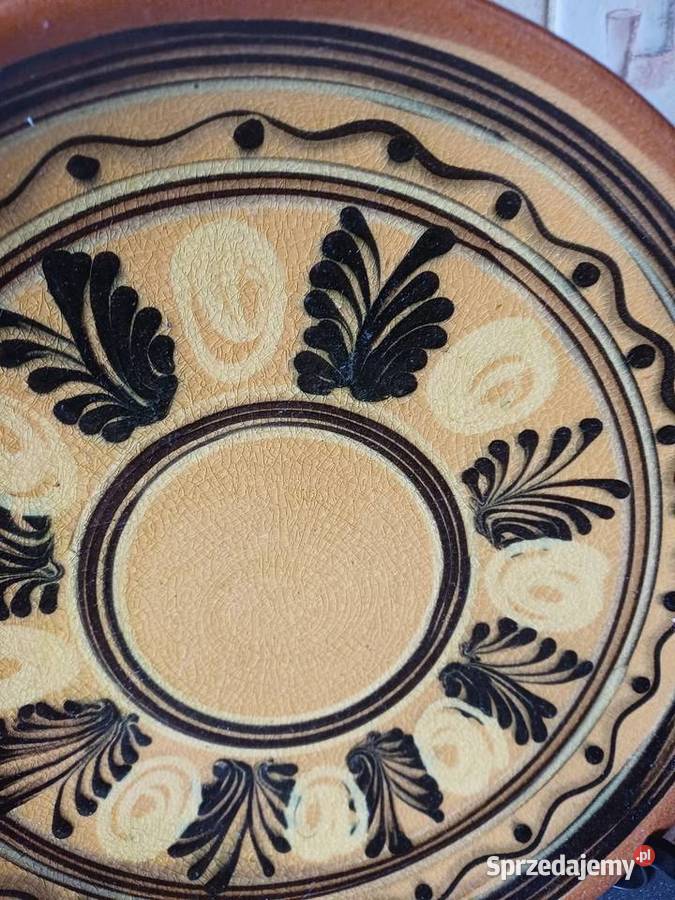 ceramika PRL talerze małopolskie Nowy Targ