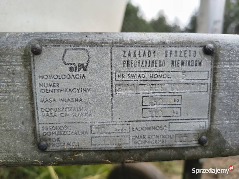 Przyczepa kempingowa Niewiadów Sekłak