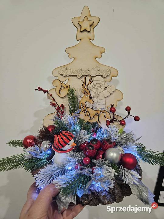 Podświetlany stroik Bożo Narodzeniowy Dominowo