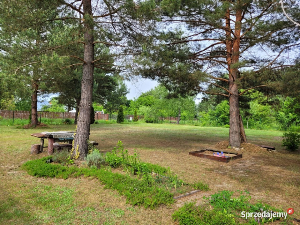 Działka budowlana rekreacyjna 95a domek media j Okuninka