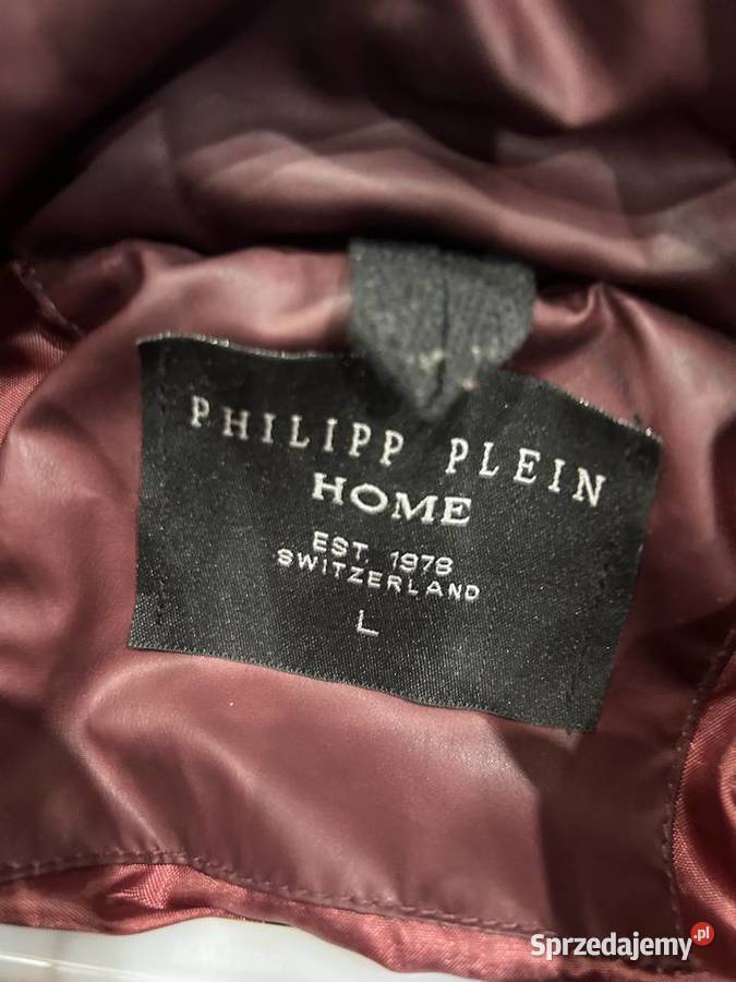 Kurtka męska Philipp Plein L bordowa Nowa mazowieckie