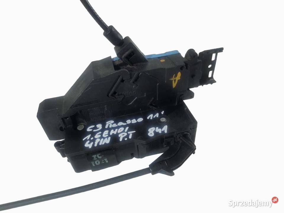 ZAMEK DRZWI PRAWY TYŁ CITROEN C3 PICASSO 4 PIN