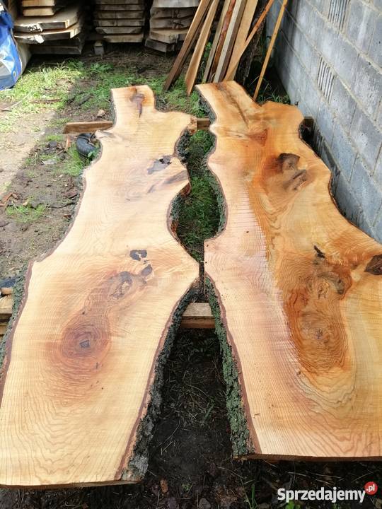 Dąb jesion blat deski bale foszty live edge Dom i Ogród Przysucha