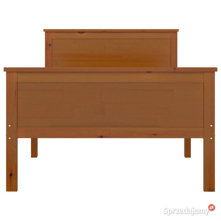 Rama łóżka miodowy brąz lite drewno sosnowe 100 208cm Warszawa