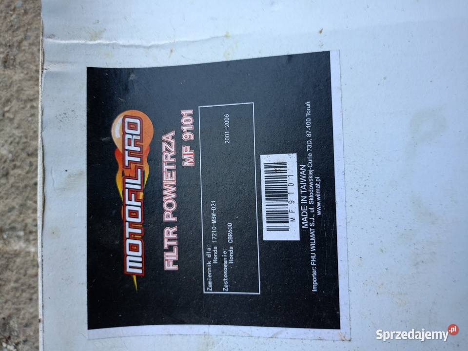 Sprzedam filtr powietrza do honda CBR f4i dolnośląskie Ramiszów