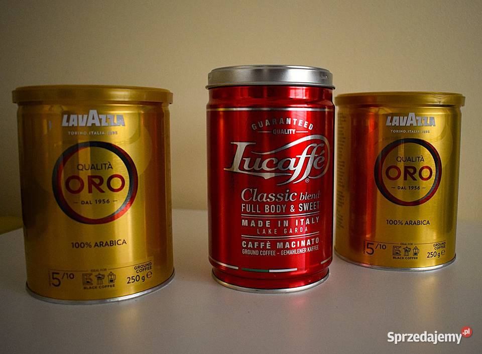 Metalowe puszki kawach illy Lavazza Lucaffe Chełmno