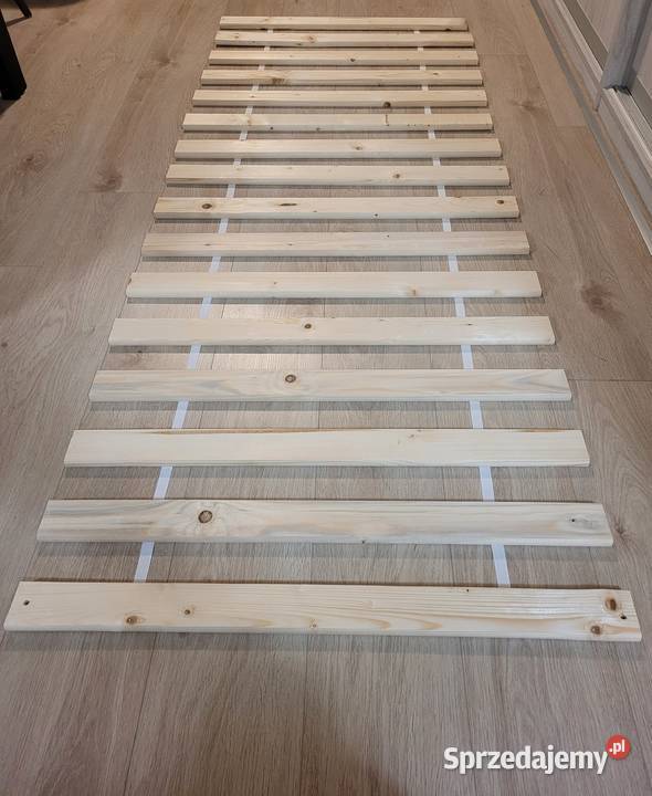 Stelaż łóżka deski sosnowe z taśmą pod materac 196cm Poznań