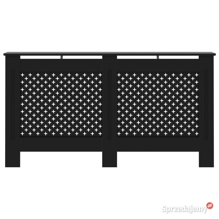 Osłona na kaloryfer czarna 152x19x815 MDF Warszawa