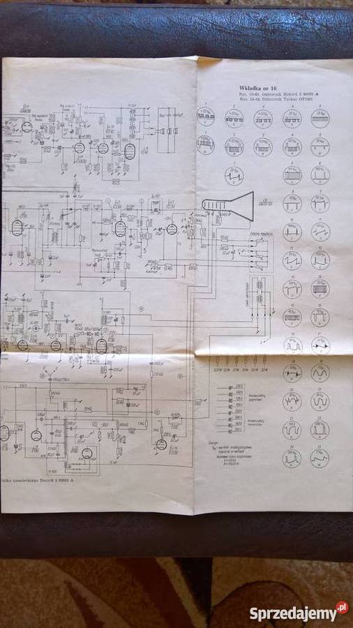 Schemat Ideowy Telewizora Turkus OT 1491 Rekord Wrocław