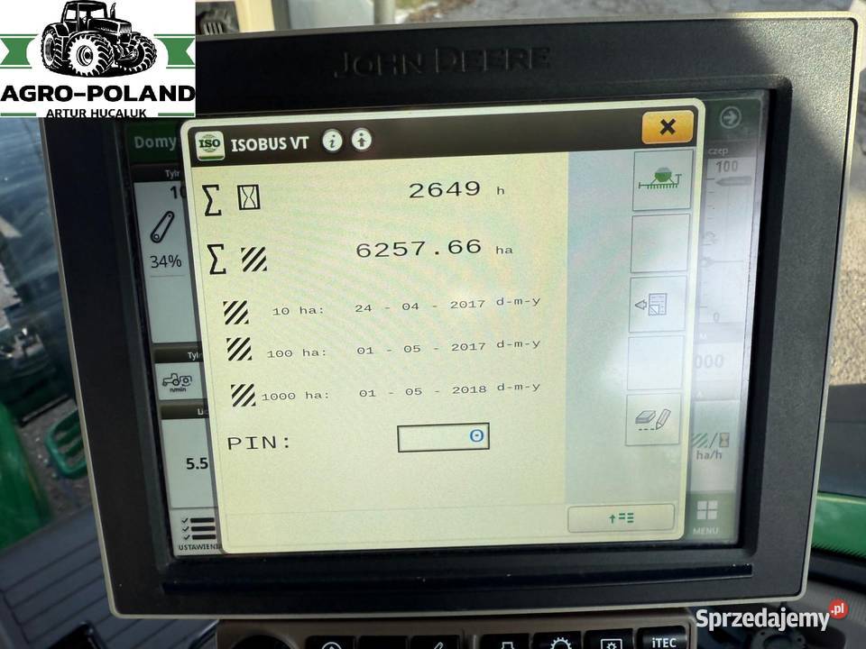 JOHN DEERE 750A 2017 6 M 2649 H GREENSTARISOBUS nieuszkodzony dolnośląskie