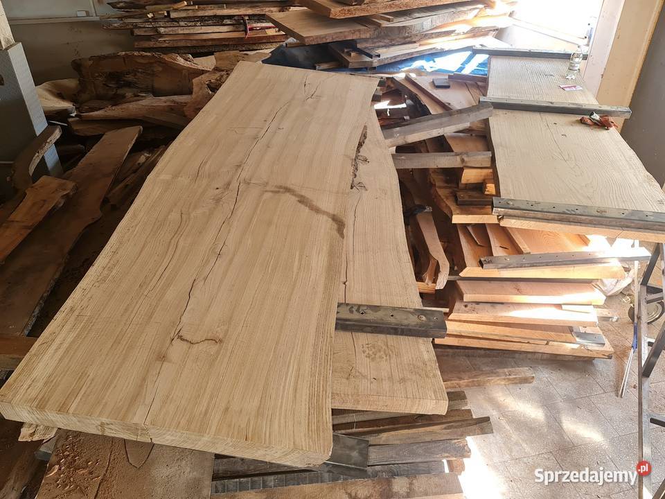Stół monolit dąb lite suche drewno na stół blat drewniany