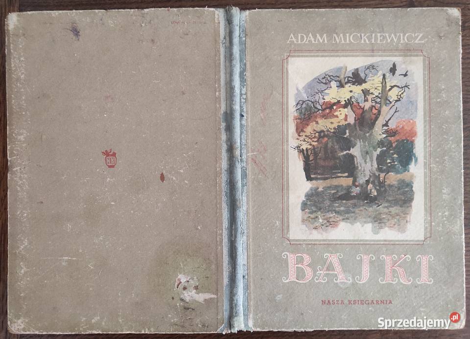 Unikat Adam Mickiewicz Bajki 1953 r Ilustracje