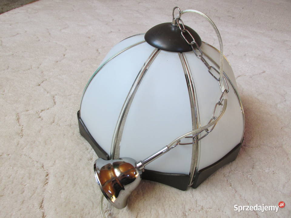 Lampa wisząca w stylu retro z kloszem 38 Lampy wiszące Kraków