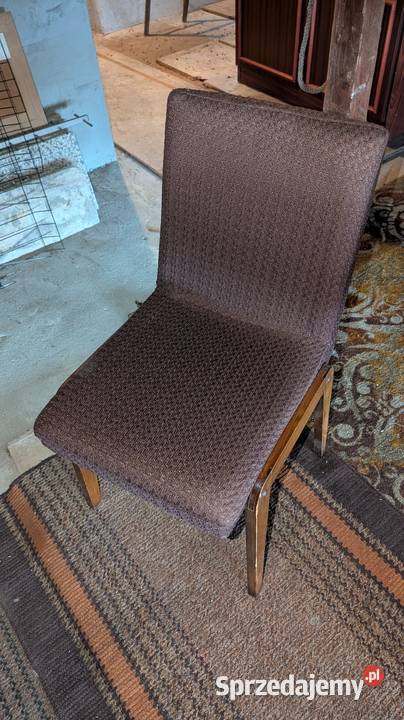 Foteliki krzesła tapicerowane stan 6 sztuk Siedliska